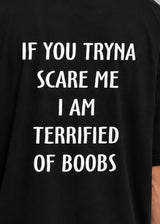 CLOSE SOCIETY - Ανδρικό oversized t-shirt Scare Me- Μαύρη STO-315
