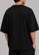 CLOSE SOCIETY - Ανδρικό oversized t-shirt - Μαύρη STO-317