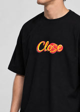 CLOSE SOCIETY - Ανδρικό oversized t-shirt - Μαύρη STO-318