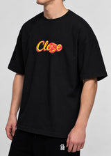 CLOSE SOCIETY - Ανδρικό oversized t-shirt - Μαύρη STO-318