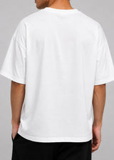 CLOSE SOCIETY - Ανδρικό oversized t-shirt  - Λευκό STO-323