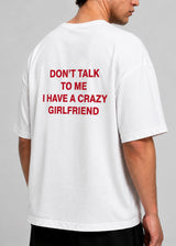 CLOSE SOCIETY - Ανδρικό oversized t-shirt Don't Talk- Λευκό STO-326
