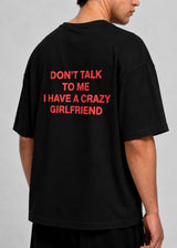 CLOSE SOCIETY - Ανδρικό oversized t-shirt Don't Talk- Μαύρο STO-326
