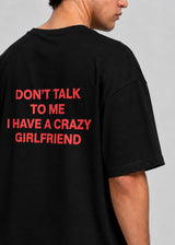 CLOSE SOCIETY - Ανδρικό oversized t-shirt Don't Talk- Μαύρο STO-326