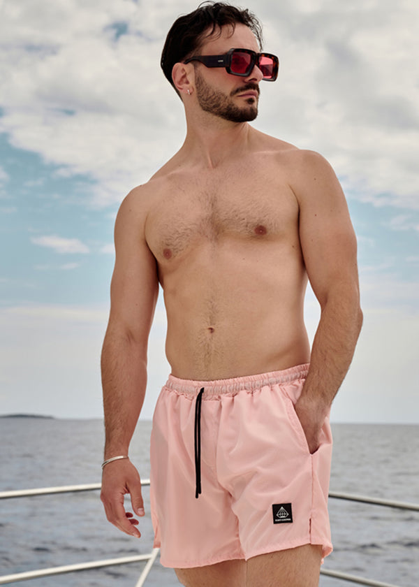 Ανδρικό μαγιό Tony Couper - SW24/14 - pink cube swimshorts ροζ