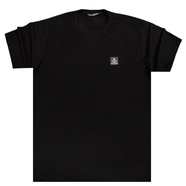 Ανδρική κοντομάνικη μπλούζα Tony couper  - T24/45 - black cube μαύρο