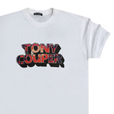 Ανδρική κοντομάνικη μπλούζα Tony couper - T24/51 - oversized sunset white