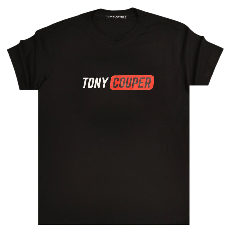 Κοντομάνικη μπλούζα Tony couper - T24/58 - hub tee μαύρο