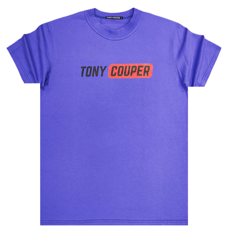 Κοντομάνικη μπλούζα Tony couper - T24/58 - hub tee μωβ