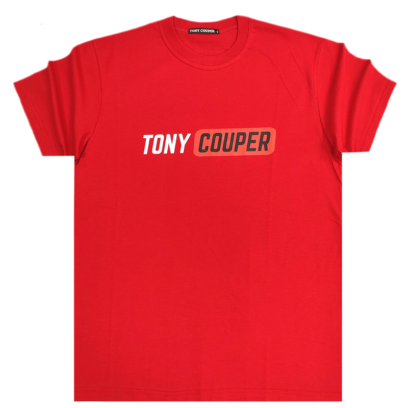 Κοντομάνικη μπλούζα Tony couper - T24/58 - hub tee κόκκινο