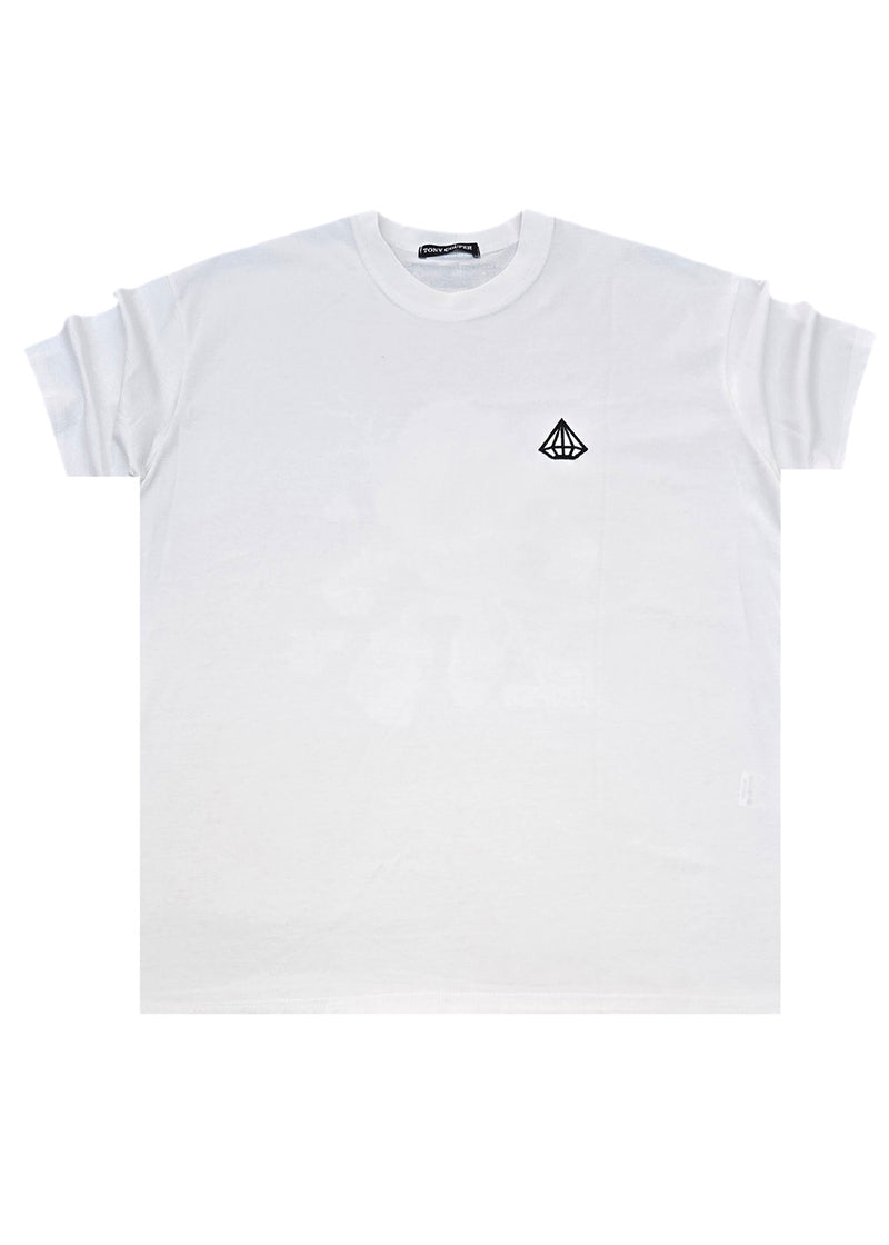 Ανδρική κοντομάνικη μπλούζα Tony couper - T25/10 - Ecru Speedster Loose fit