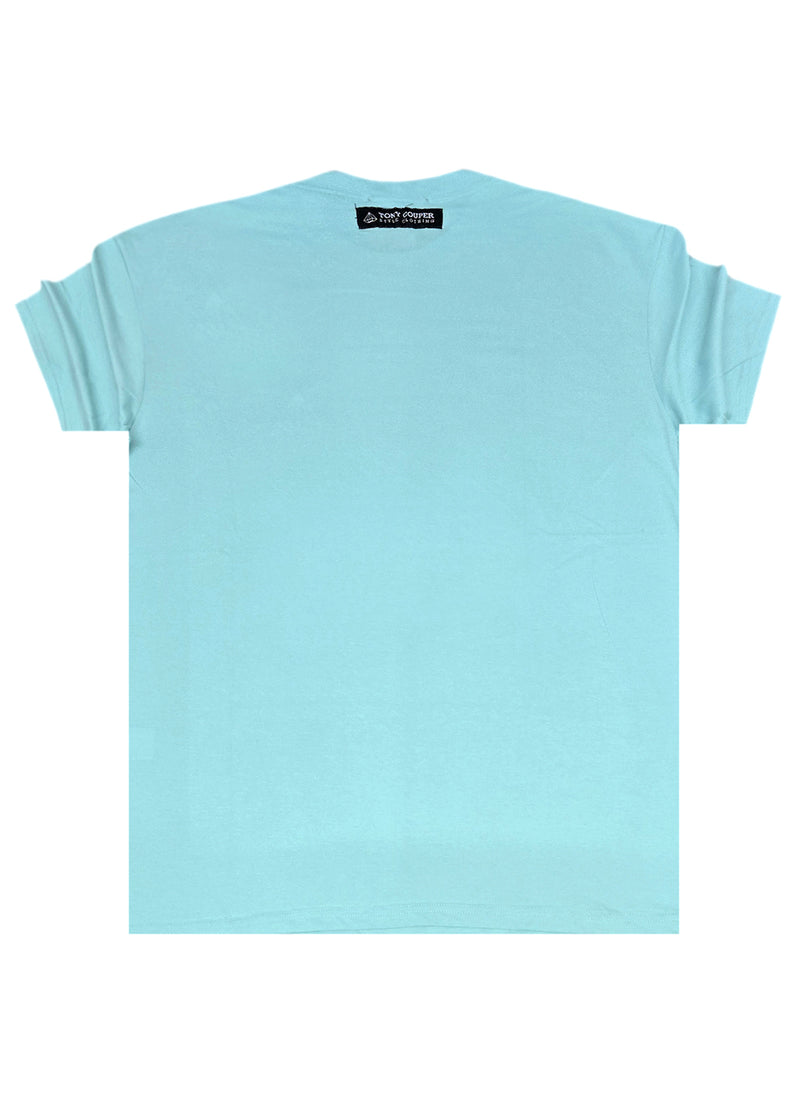 Ανδρική κοντομάνικη μπλούζα Tony Couper - T25/12 - mint diamond regular fit μέντα