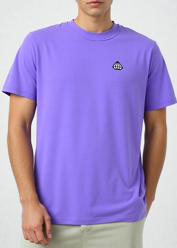 Ανδρική κοντομάνικη μπλούζα Tony Couper - T25/12 - purple diamond regular fit μωβ
