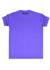 Ανδρική κοντομάνικη μπλούζα Tony Couper - T25/12 - purple diamond regular fit μωβ