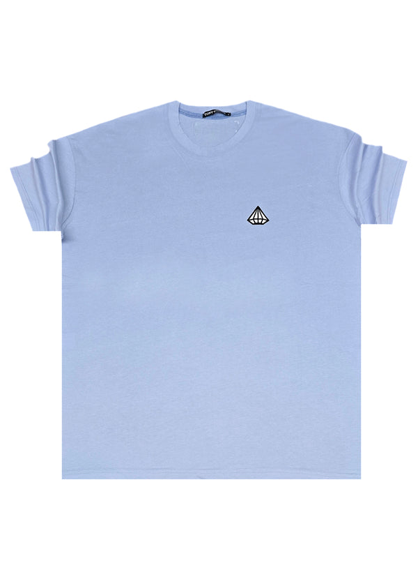 Ανδρική κοντομάνικη μπλούζα Tony Couper - T25/12 - ciel diamond regular fit γαλάζιο