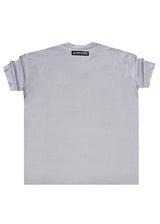 Ανδρική κοντομάνικη μπλούζα - Tony Couper - T25/18 - grey diamond logo loose fit t-shirt γκρι