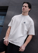 TONY COUPER Ανδρική κοντομάνικη μπλούζα λευκή Ecru Japan Letters T26/1-white