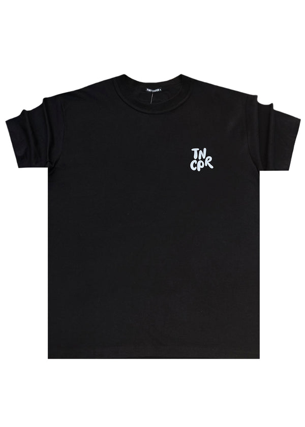Ανδρική κοντομάνικη μπλούζα Tony couper - TC25/1- Black TNC Loose fit