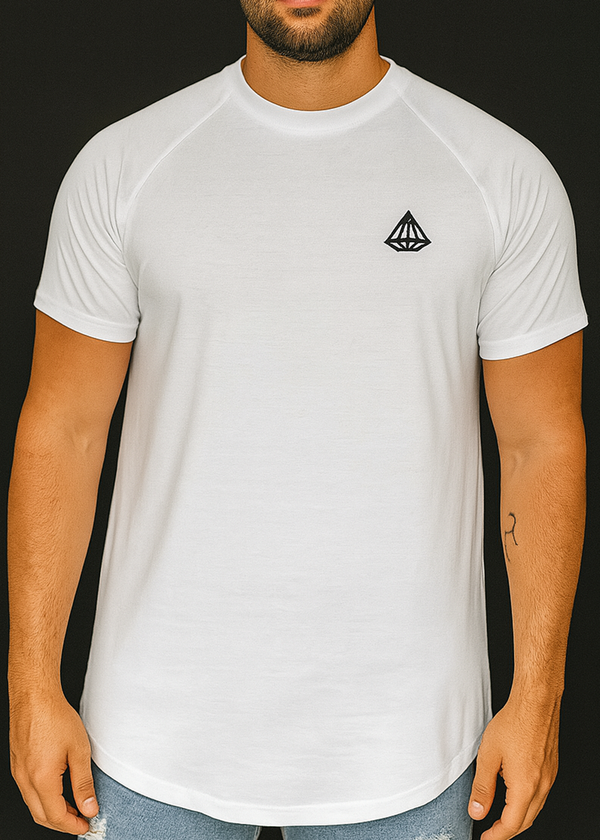 Ανδρική κοντομάνικη μπλούζα Tony couper - TC25/12 - diamond logo regular fit t-shirt λευκό