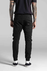 Ανδρικό παντελόνι με λάστιχο Cosi Jeans - 66-TIAGO 60 - elasticated pants regular fit μαύρο