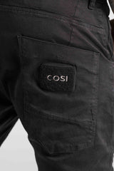 Ανδρικό παντελόνι με λάστιχο Cosi Jeans - 66-TIAGO 60 - elasticated pants regular fit μαύρο