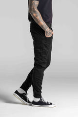Ανδρικό παντελόνι με λάστιχο Cosi Jeans - 66-TIAGO 60 - elasticated pants regular fit μαύρο