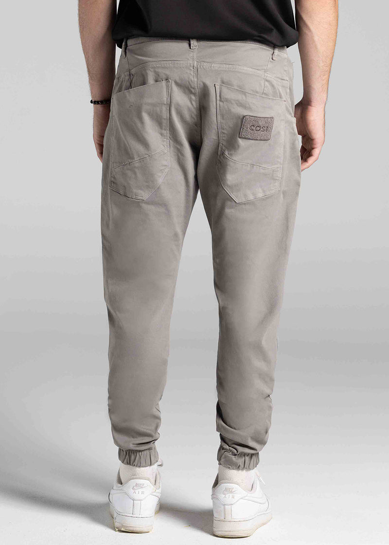Ανδρικό παντελόνι με λάστιχο Cosi Jeans - 66-TIAGO 60 - elasticated pants regular fit χακί