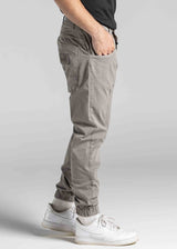 Ανδρικό παντελόνι με λάστιχο Cosi Jeans - 66-TIAGO 60 - elasticated pants regular fit χακί