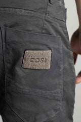 Ανδρικό παντελόνι με λάστιχο Cosi Jeans - 66-TIAGO 60 - elasticated pants regular fit σκούρο γκρι
