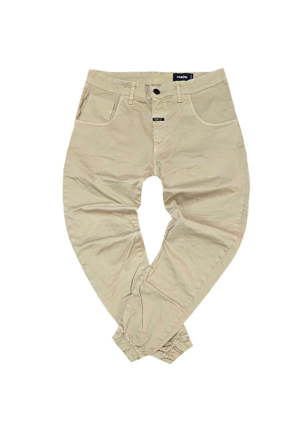Ανδρικό παντελόνι Cosi Jeans - 65-TIAGO 85 - pants regular fit μπεζ