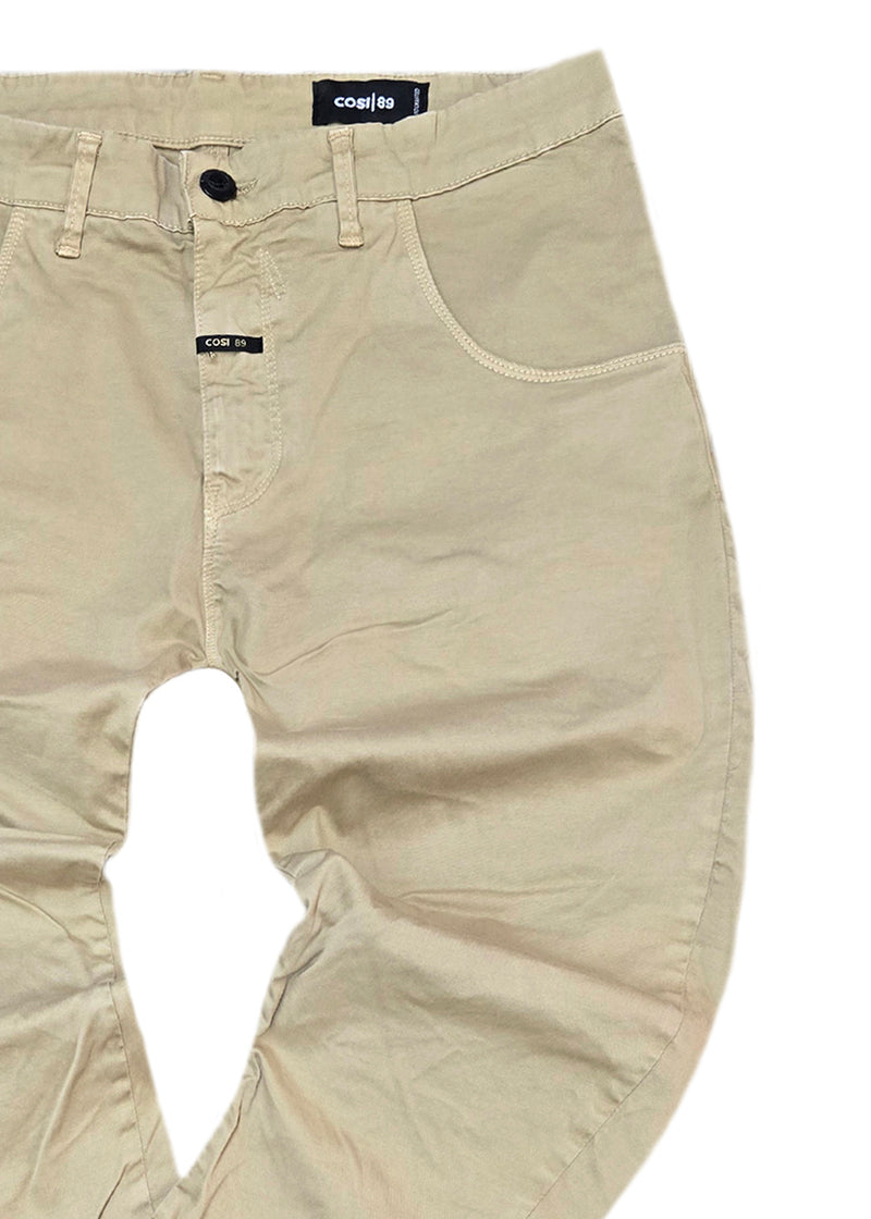 Ανδρικό παντελόνι Cosi Jeans - 65-TIAGO 85 - pants regular fit μπεζ