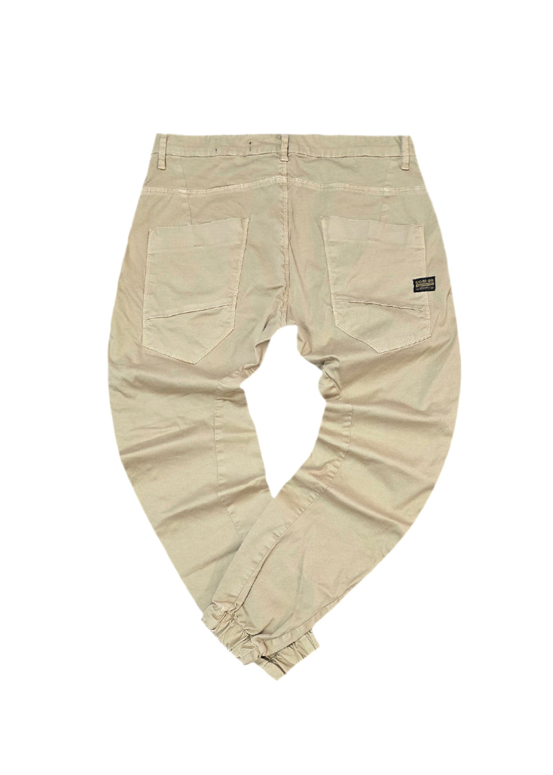 Ανδρικό παντελόνι Cosi Jeans - 65-TIAGO 85 - pants regular fit μπεζ