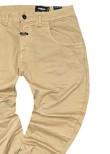 Ανδρικό παντελόνι Cosi Jeans - 65-TIAGO 85 - pants regular fit elasticated σκούρο μπεζ