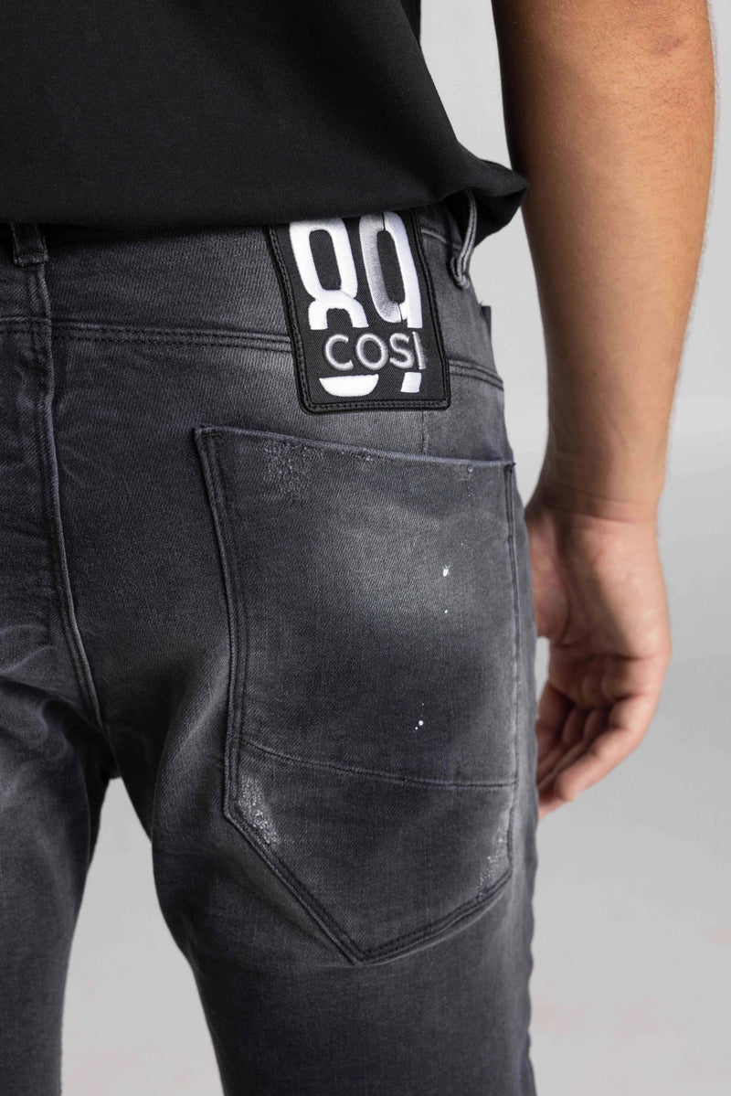 Ανδρικό Jean Παντελόνι Cosi jeans - 64-tiago 8 - W25 elasticated σκούρο γκρι