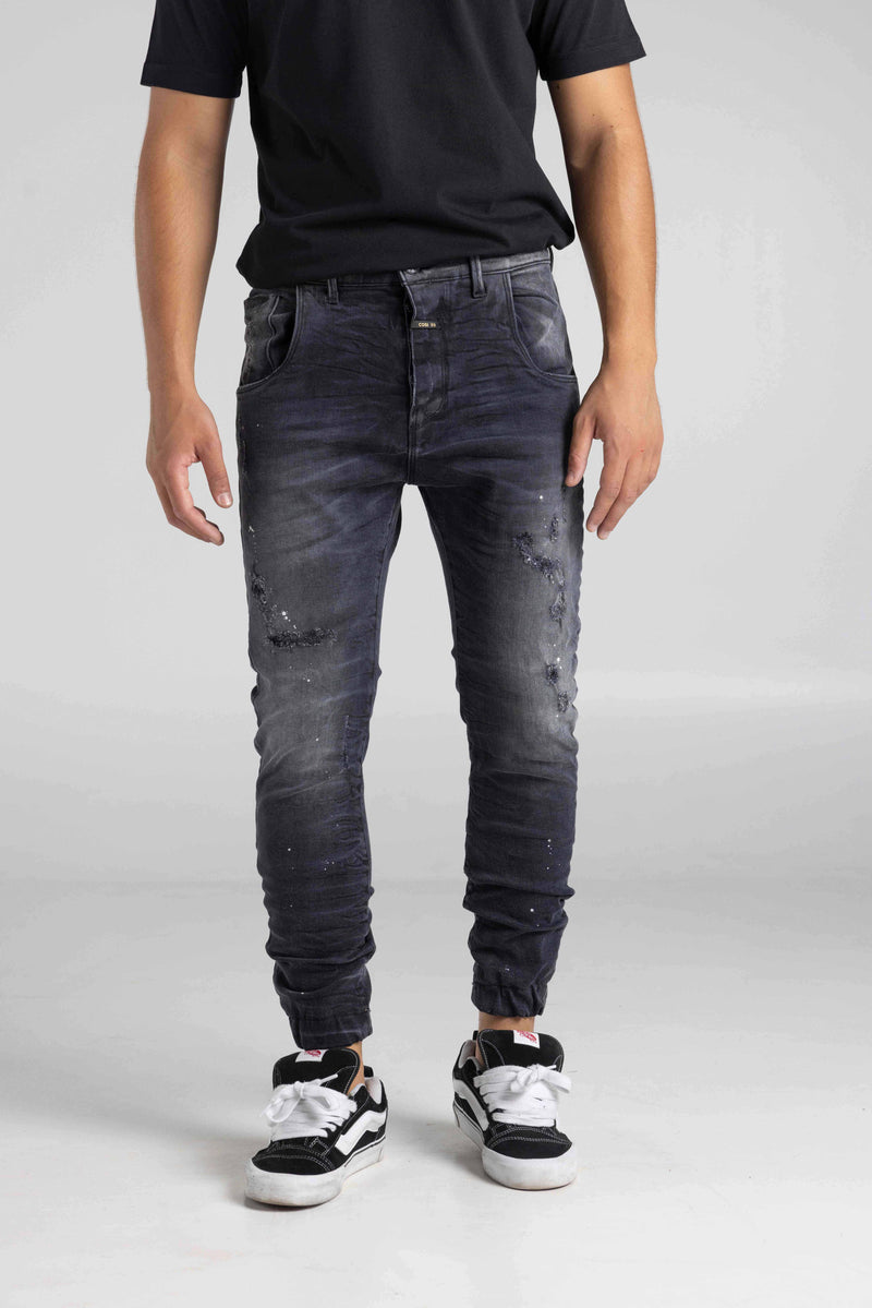 Ανδρικό Jean Παντελόνι Cosi jeans - 64-tiago 8 - W25 elasticated σκούρο γκρι