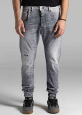 Ανδρικό τζιν παντελόνι  Cosi Jeans - 66-TIAGO 8 - jeans regular fit elasticated γκρι ανοιχτό