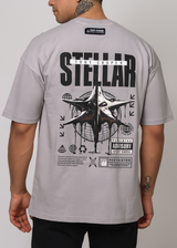 Ανδρική κοντομάνικη μπλούζα Tony couper - TO25/13 - stellar oversized t-shirt γκρι ανοιχτό