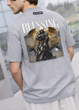 Ανδρική κοντομάνικη μπλούζα Tony couper - TO25/16 - oversized style Grey Angel t-shirt grey