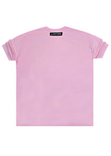 Ανδρική κοντομάνικη μπλούζα Tony couper - TO25/19 - diamond oversized t-shirt ροζ