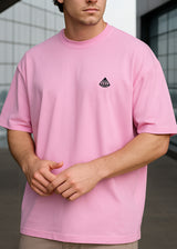 Ανδρική κοντομάνικη μπλούζα Tony couper - TO25/19 - diamond oversized t-shirt ροζ