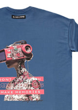 Ανδρική κοντομάνικη μπλούζα Tony couper - TO25/3 - VR memories oversized t-shirt blue