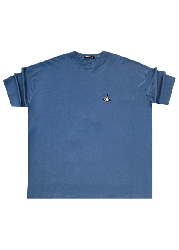 Ανδρική κοντομάνικη μπλούζα Tony couper - TO25/3 - VR memories oversized t-shirt blue