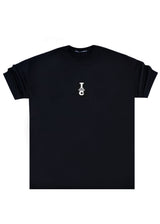 Tony couper Ανδρική κοντομάνικη μπλούζα μαύρη oversized t-shirt TDC TO26/17-black