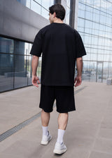 TONY COUPER Ανδρική κοντομάνικη μπλούζα μαύρη Tony Caro TO26/16-black