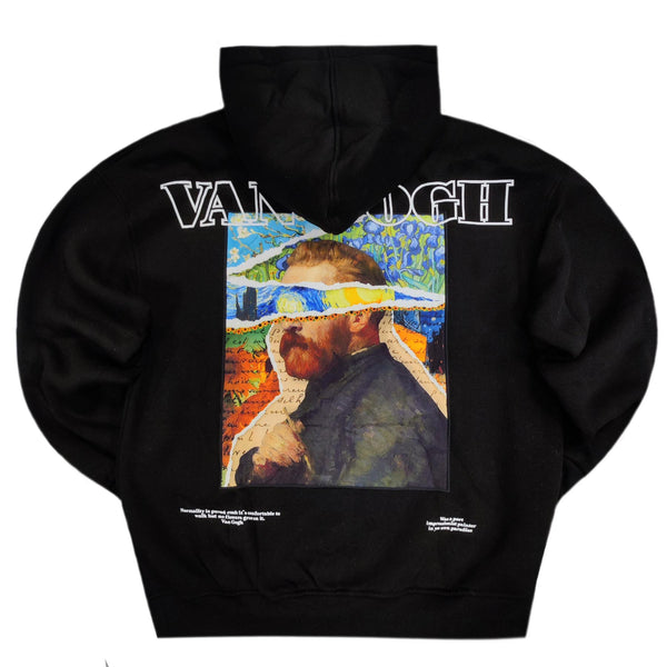 Jcyj - TRM1170 - Van Gogh oversized hoodie - black