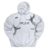 Jcyj - TRM1181 - time is up oversized hoodie - white