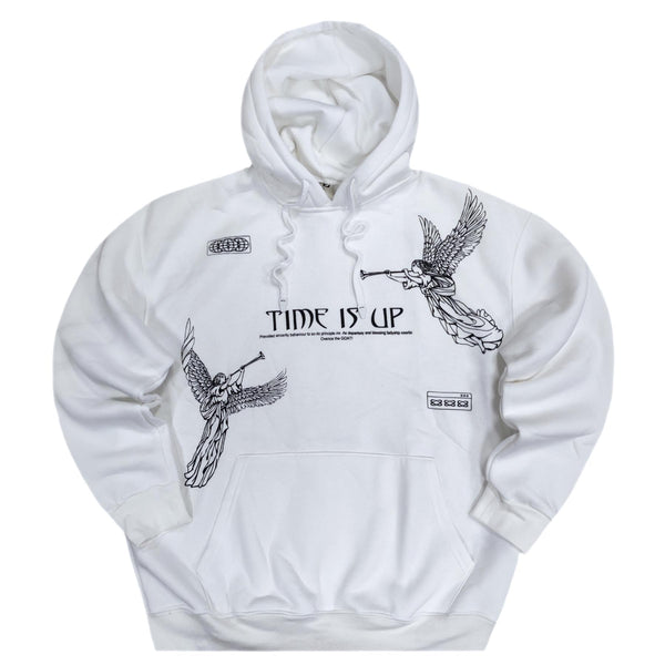 Jcyj - TRM1181 - time is up oversized hoodie - white