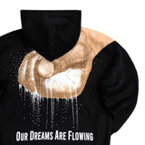 Jcyj - TRM1184-W - flowing dreams oversized hoodie - black