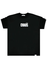 Ανδρική κοντομάνικη μπλούζα Jcyj - TRM151 - chaos logo oversize fit tee μαύρο