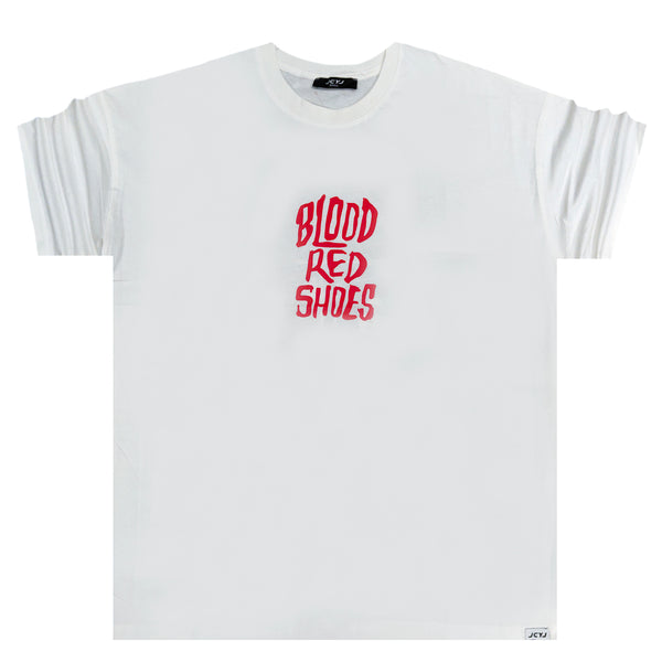 Κοντομάνικη μπλούζα Jcyj - TRM161 - blood logo oversize fit tee λευκό
